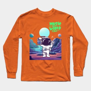 Music on world off Long Sleeve T-Shirt